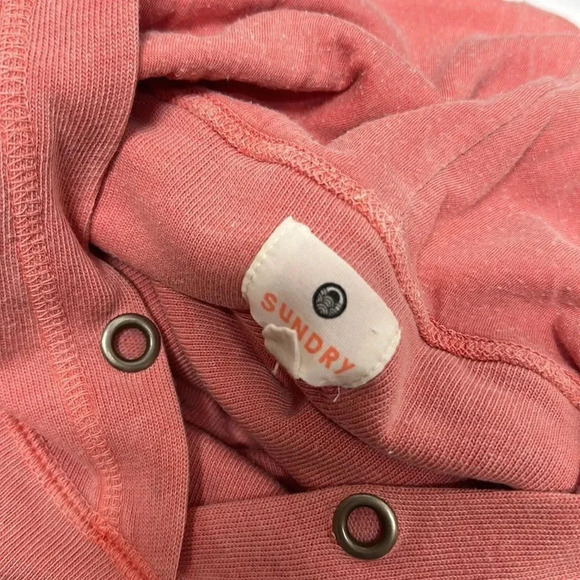 Sundry Army Of Lovers Hoodie Hooded Sweatshirt Pink Oversized Size 2 Medium - Picture 8 of 10